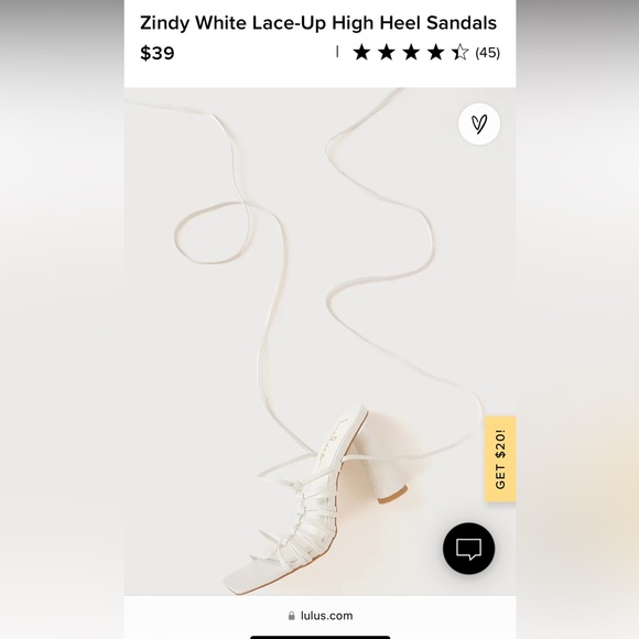 NWOT! Lulus White Lace-Up High Heels (Size 11) - Picture 2 of 7